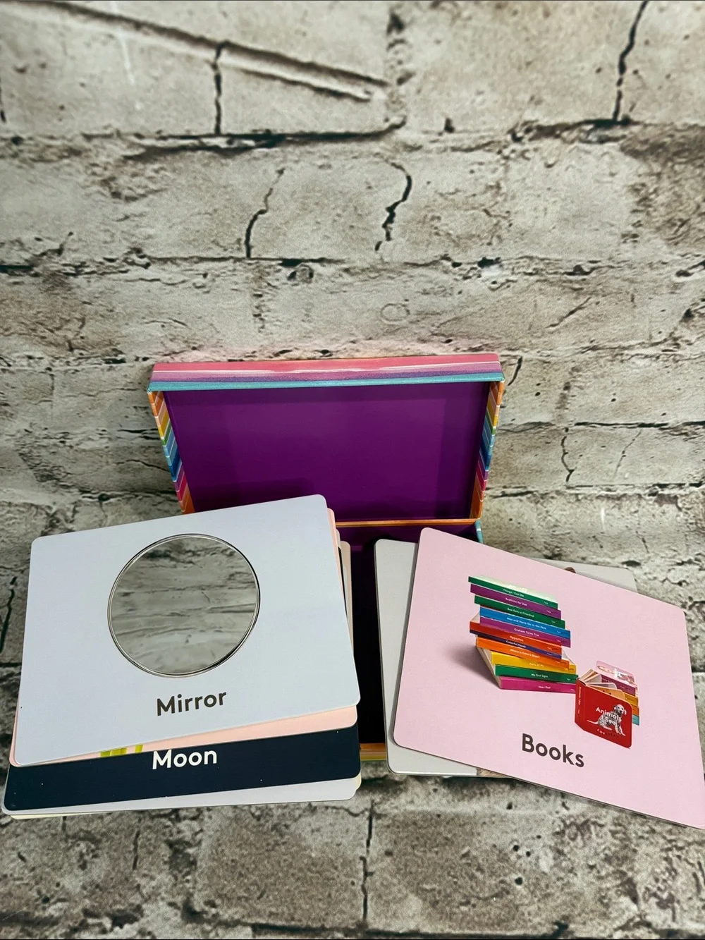 Lovevery Things I See Textured Flash Cards Set With Box From Inspector Kit